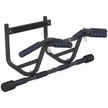 SPORTNOW Multi Grip Doorway Pull Up Bar with Non Slip Grips, Chin Up Bar with Anti Fall Slot for Indoor Gym Upper Body Workout