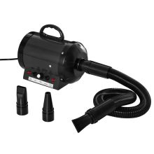 PawHut 2800W Dog Hair Dryer Pet Grooming Blaster Water Blower Dryer w 3 Nozzles, Black