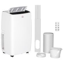 HOMCOM 12,000 BTU Mobile Air Conditioner, Grade A Rated White