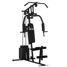 HOMCOM Multifunction Home Gym Machine, with 45kg Weight Stacks, for Strength Training