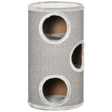 PawHut Cat Climbing Frame, Covered with Sisal, Cosy Platform Light Grey