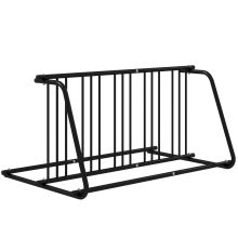 DURHAND Bike Stand, Double sided Bike Rack for 6 Bicycles, Bike Floor Stand for Kids Mountain Road Bikes, Garage Indoor Outdoor Use