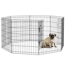 PawHut 8 Panel DIY Dog Pen with Door, for Dogs, Small Animals, Indoor Outdoor Use, 76cm High