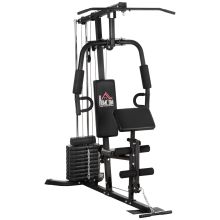 HOMCOM Multi Exercise Gym Station, with 45kg Weight Stack, for Full Body Workout