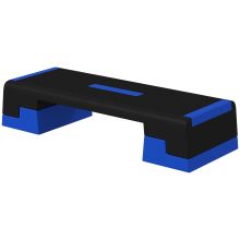 SPORTNOW 15cm 20cm 25cm Exercise Stepper for Home Workout, Aerobic Step Platform Blue