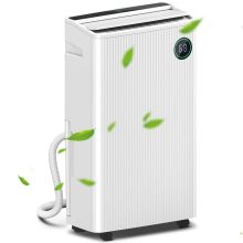 HOMCOM 5500mL Portable Dehumidifier with Air Purifier, UVC, Ioniser, 24H Timer, 5 Modes, 16L Day, for Home Laundry, White