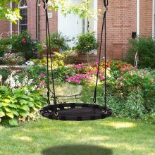  Kids Garden Swing for Tree, Φ60x4.5H cm-Black