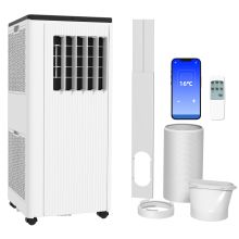 HOMCOM 7,000 BTU App Controlled Mobile Air Conditioner, 15m? Radius White