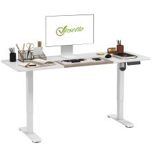 Vinsetto 72 116cm Adjustable Electric Standing Desk, with LED Display White