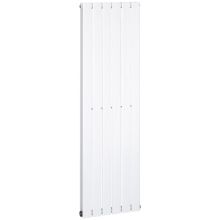 HOMCOM 460 x 1600 mm Double Panel Vertical Designer Radiator, Water filled Heater for Home, Space Heater, Quick Warm up, Living room, Study, Apartments, White