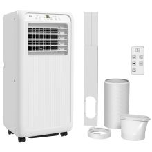 HOMCOM 9,000 BTU Mobile Air Conditioner for Room up to 20m?, with Dehumidifier, 24H Timer, Wheels, Window Mount Kit