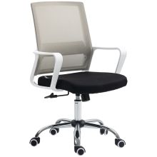 Vinsetto Ergonomic Desk Chair Mesh Office Chair with Adjustable Height Armrest and 360? Swivel Castor Wheels Black