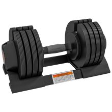 SPORTNOW Adjustable Dumbbells Set, 4 in 1 Weights Set with Storage Tray, Non Slip Handle, 6kg, 11kg, 16kg, 20kg