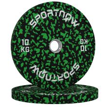 SPORTNOW Olympic Weight Plates Set, Solid Rubber Bumper Plates Weights Discs with 2