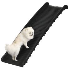 PawHut Foldable Pet Ramp Dog Car Ramp for SUVs, Cars Black