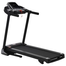 HOMCOM Folding Treadmill, 2.0HP Incline Treadmill Running Machine, 12.8 km h, with LED Display, Manual Incline, 12 Preset Programs, Drink & Phone Holder for Home Gym Fitness