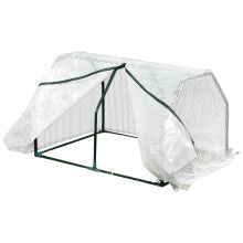 99x71x60cm Mini PVC Cover Steel Frame Greenhouse White