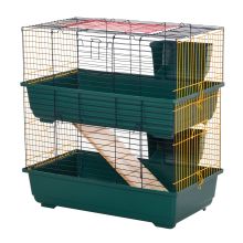 PawHut 2 Story Large Small Animal Cage w Accessories for Chinchillas Puppy Guinea Pig