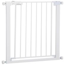 PawHut Adjustable Pet Safety Gate Dog Barrier Home Fence Room Divider Stair Guard Mounting White 76 H x 75 82W cm