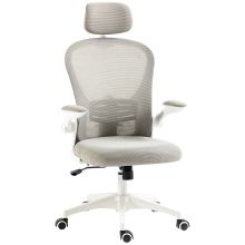 Vinsetto Multi Adjustable Office Chair, with Lumbar Support, Headrest and Mesh Back Grey