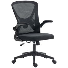 Vinsetto Mesh Back Office Chair, with Flip Up Arms Black