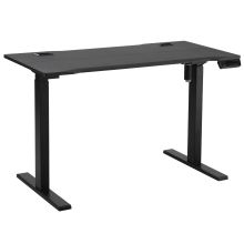 Vinsetto Electric Height Adjustable Standing Desk, 120?cm x 60?cm Memory Preset Stand Up Workstation for Home, Office, Black