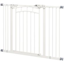 PawHut Pressure Fit Stair Gate, Dog Gate w Auto Closing Door for Small, Medium Dog, Easy Installation, for Width 74 to 100cm