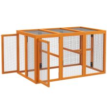 PawHut Wooden Chicken Coop with Combinable Design, for 1 3 Chickens