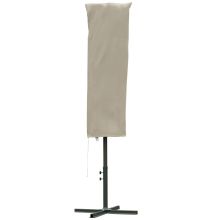 Outsunny Outdoor Cantilever Umbrella Cover with Rod, Zipper, Khaki