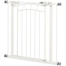 PawHut Pressure Fit Stair Gate, Dog Gate w Auto Closing Door, for Small, Medium Dog, Easy Installation, for 74 80cm Opening