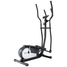 HOMCOM Elliptical Cross Trainer, Home Cardio Workout Machine with Eight Level Magnetic Resistance, LCD Monitor, Heart Rate Sensor, Two Wheels