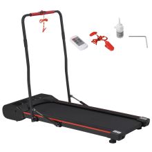 HOMCOM Foldable Walking Machine Treadmill 1 6km h with LED Display & Remote Control Exercise Fitness for Home Office