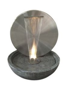 Kerala Stainless Steel Modern Metal Water Feature