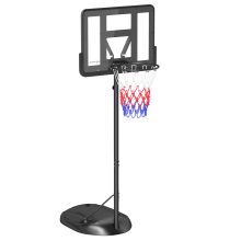 SPORTNOW Height Adjustable Basketball System, Freestanding Basketball Hoop and Stand w Wheels, 167 228cm