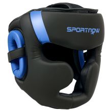 SPORTNOW Boxing Headguard, Boxing Headgear Helmet with Adjustable Strap for Full Face Protection for Kickboxing Sparring Martial Arts Karate Taekwondo, Blue