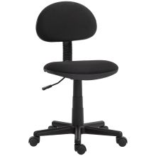 HOMCOM Small Armless Office Chair Black