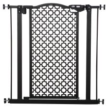 PawHut 74 80 cm Pressure Fit Safety Gate for Doorways and Staircases, Dog Gate, Pet Barrier for Hallways with Auto Close, Double Locking