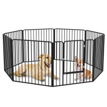 PawHut 80cm 8 Panels Heavy Duty Dog Pen, Pet Playpen for Indoors, Outdoors, Small, Medium Dogs