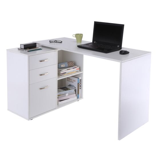 L shape store workstation